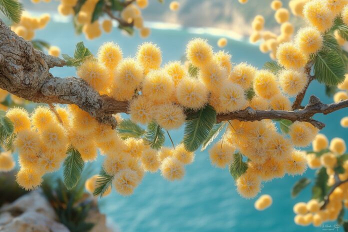 Quand fleurissent les mimosas, cet arbre de la côte d'azur